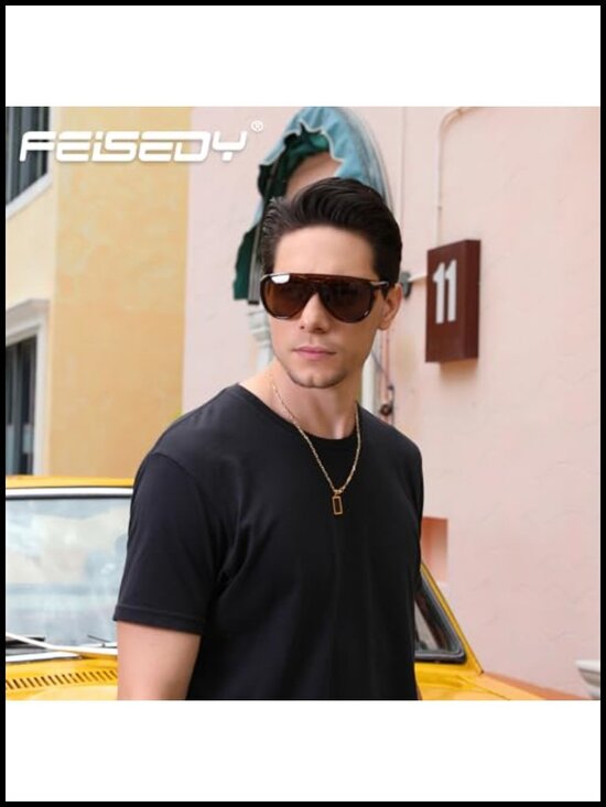 Polarized Aviator Sunglasses Oversized Round Steampunk Side Shield Goggles main image 4